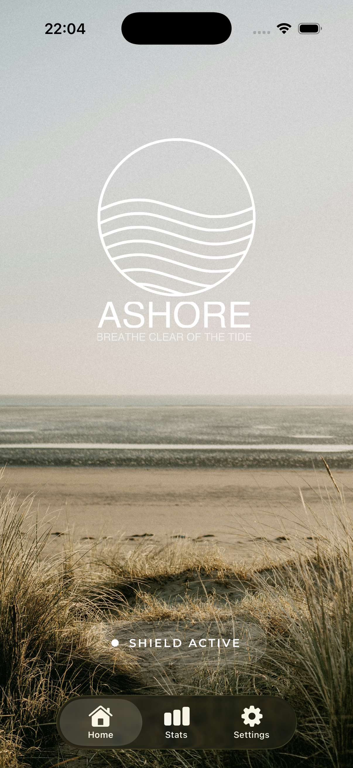 Ashore Home Screen - Attention Boundaries